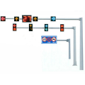 Pôle lumineux du signal de circulation en acier de tube galvanisé